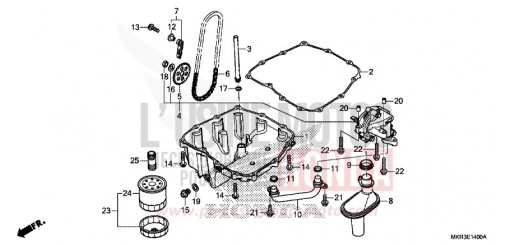 CARTER D'HUILE/POMPE A HUILE CBR1000SPN de 2022